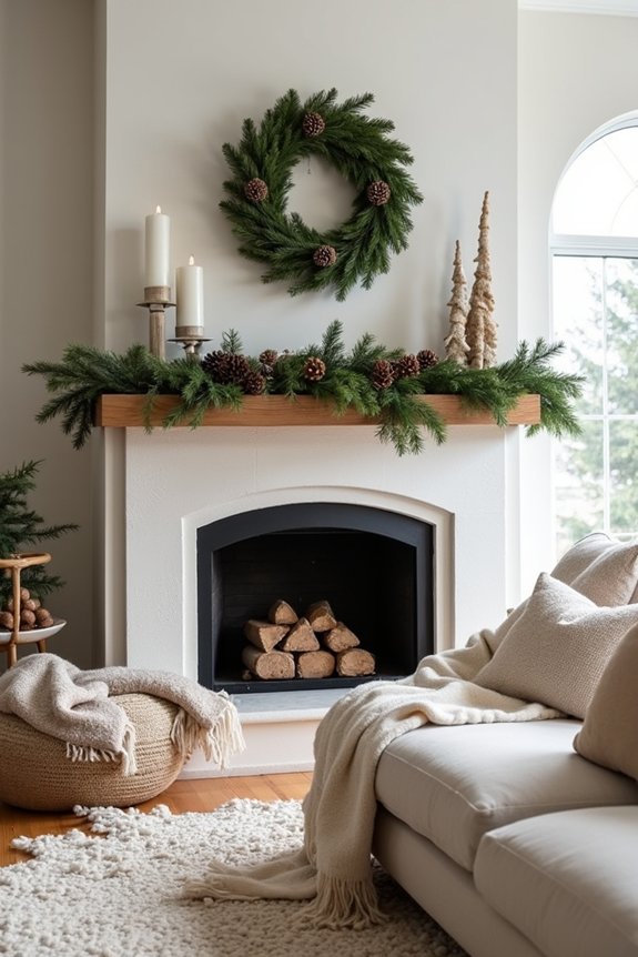 nature inspired winter decor