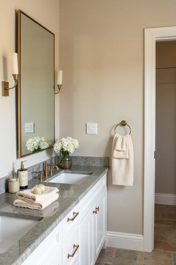 neutral color bathroom foundation