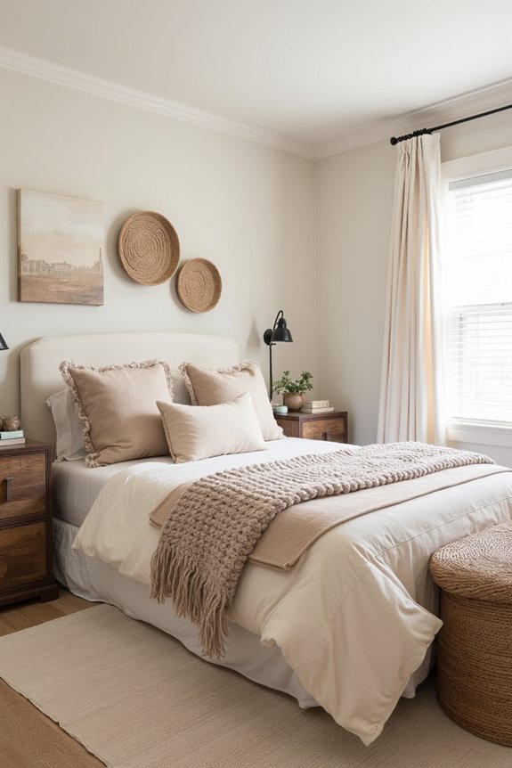 neutral colors layered textures