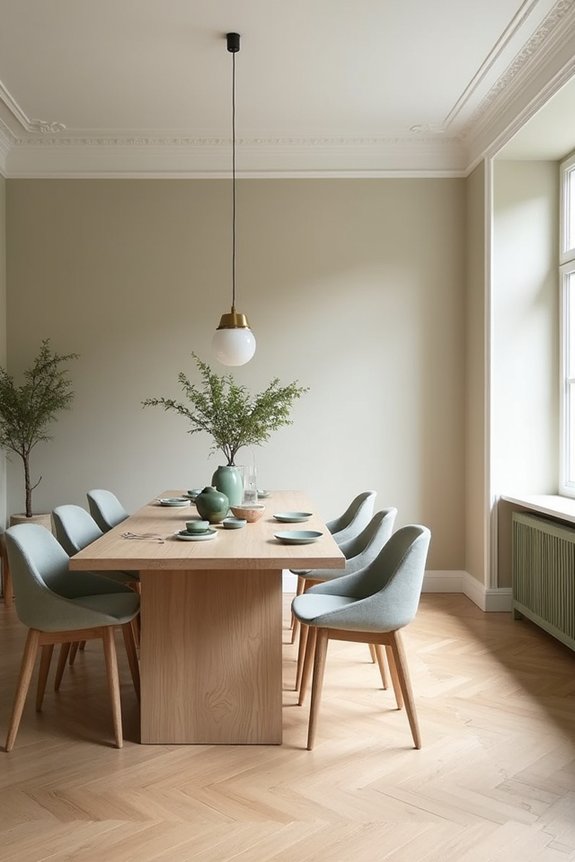 neutral colors with subtle accents