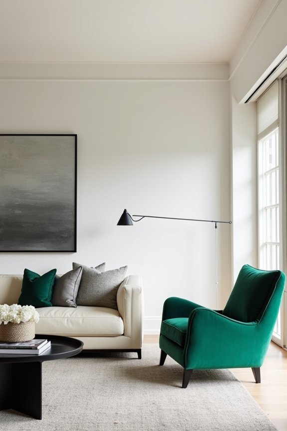 neutral walls bold accents