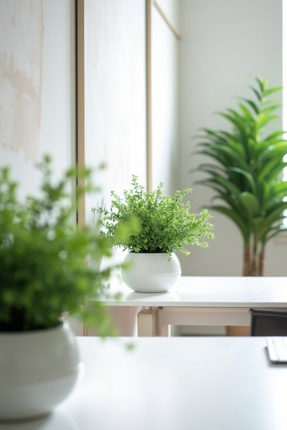 office plants enhance workspace