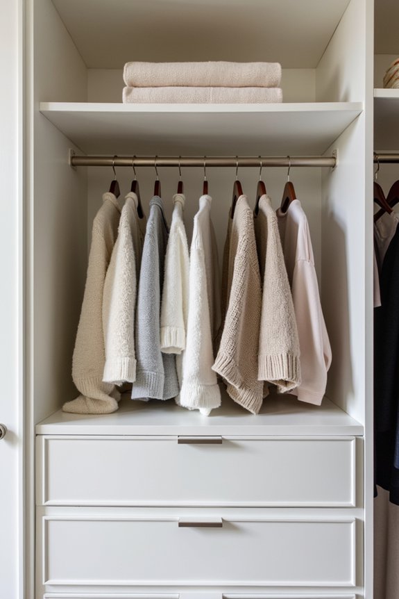 organize folded items efficiently