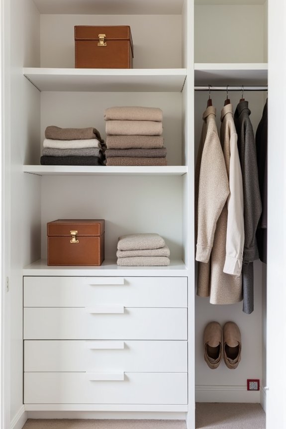 organized closet minimalist approach