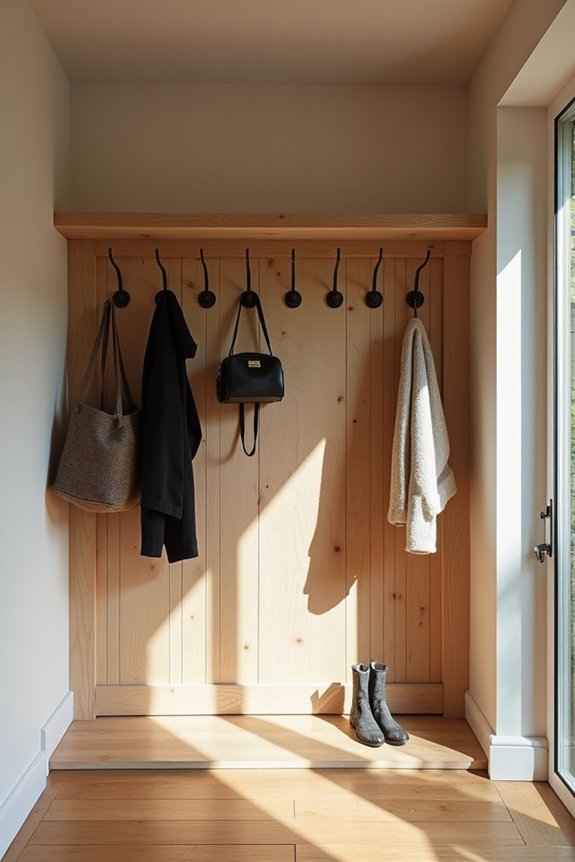 organized entryway essentials added