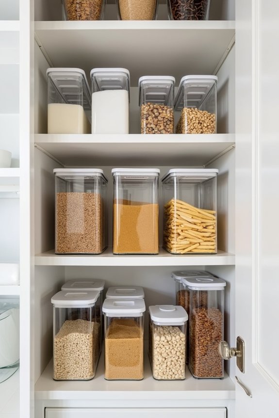 organized visible pantry storage