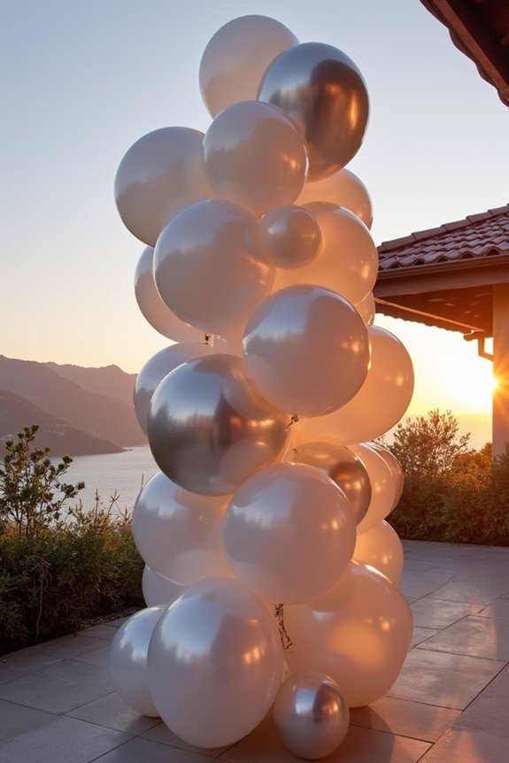 oversized balloon cluster installations