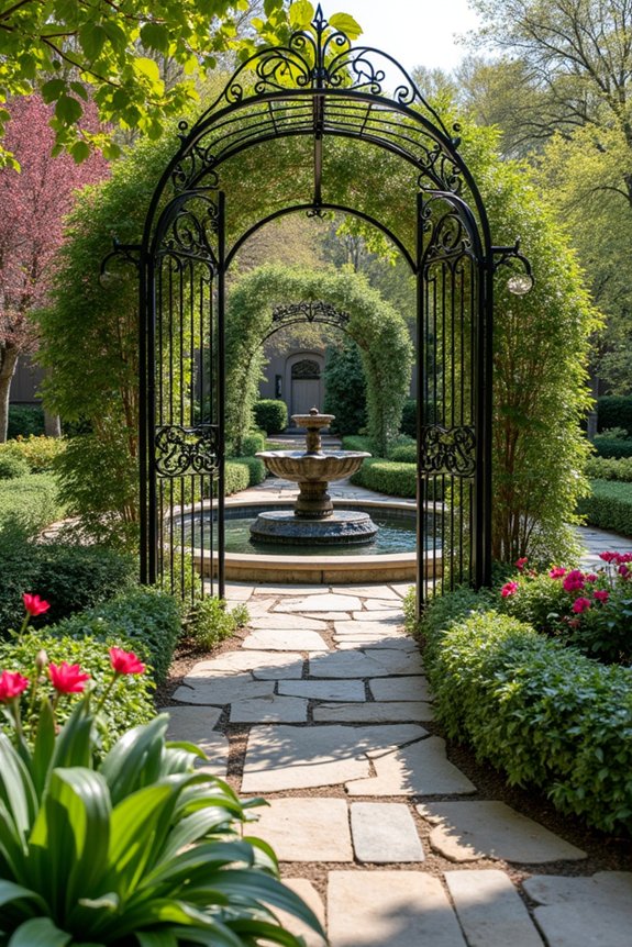 pathways and garden focal points