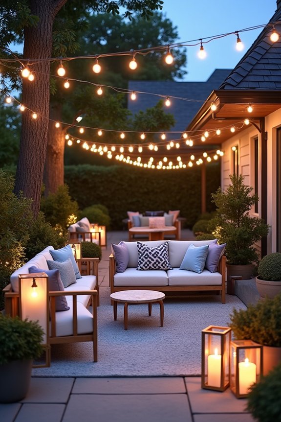 patio celebration lighting ideas