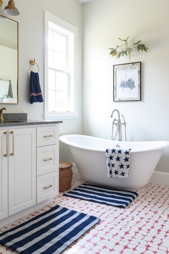 patriotic bathroom decor ideas