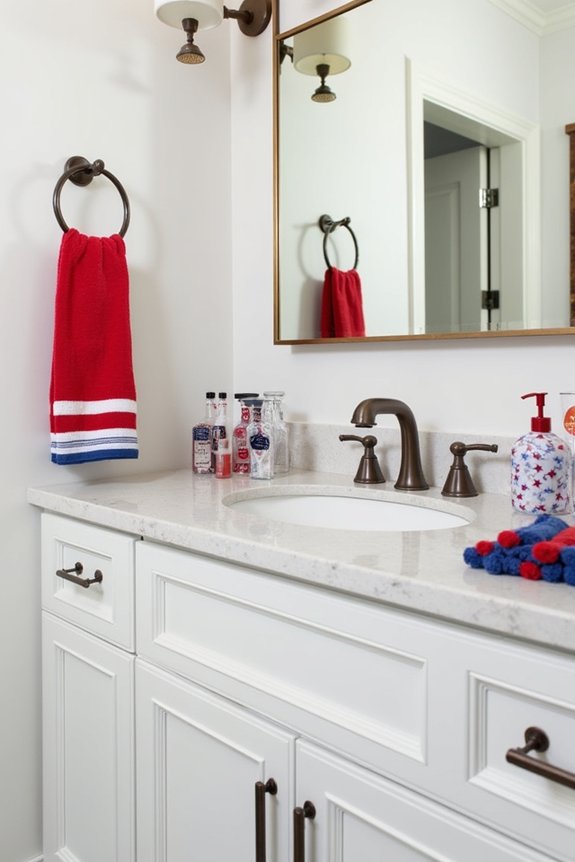 patriotic bathroom decor ideas