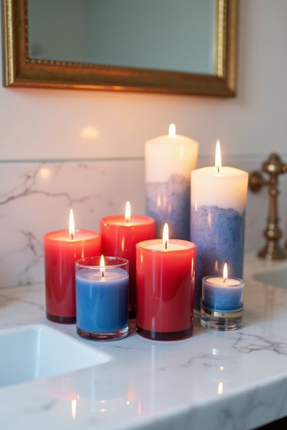 patriotic candle display joy