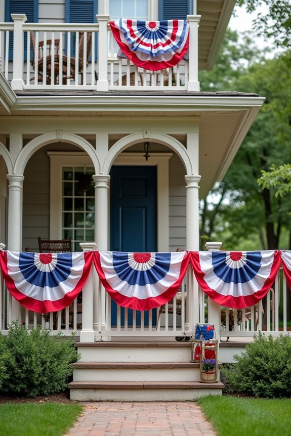patriotic flag displays bunting
