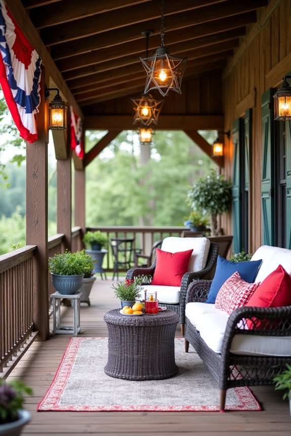 patriotic outdoor decor accents