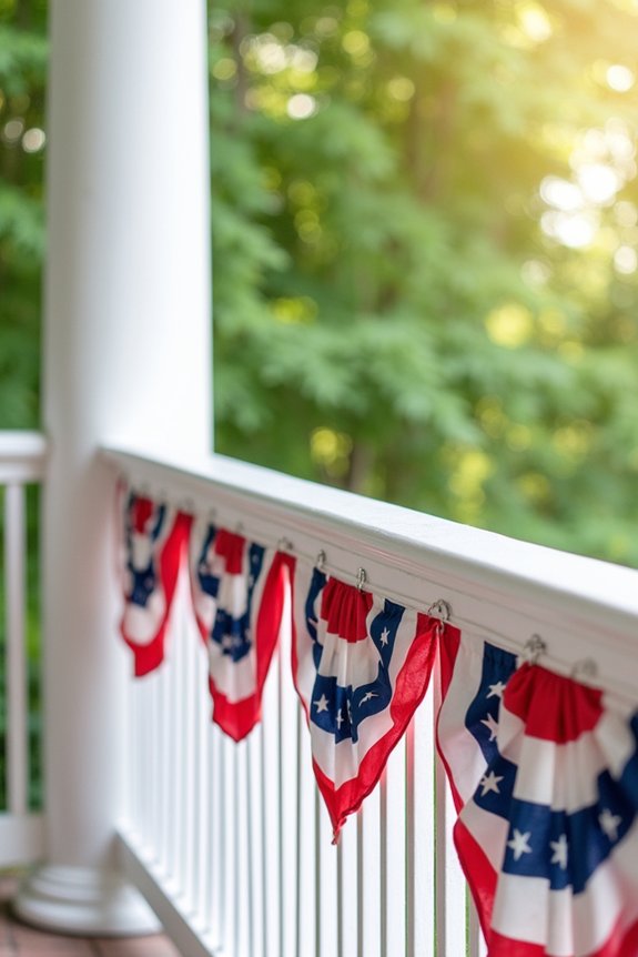 patriotic vertical bunting decor