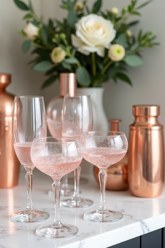 personalized bride drink station