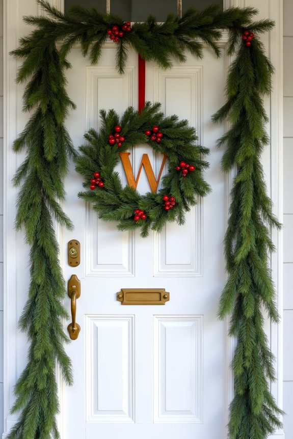 personalized festive entryway decor