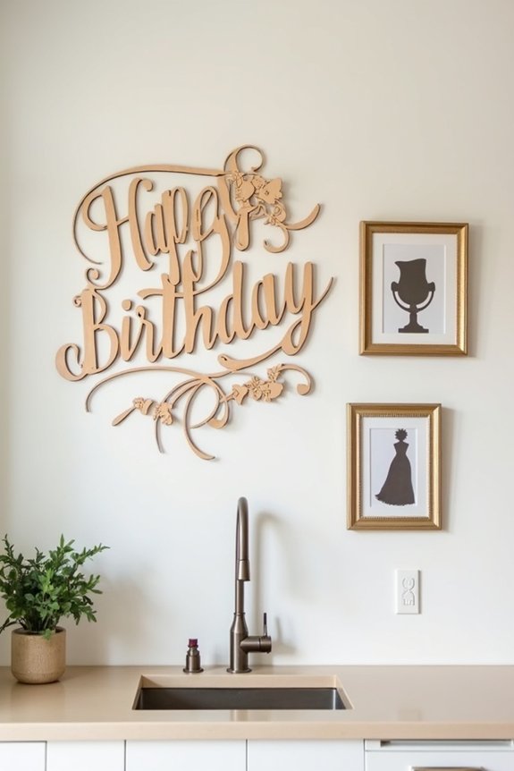 personalized kitchen birthday decorations