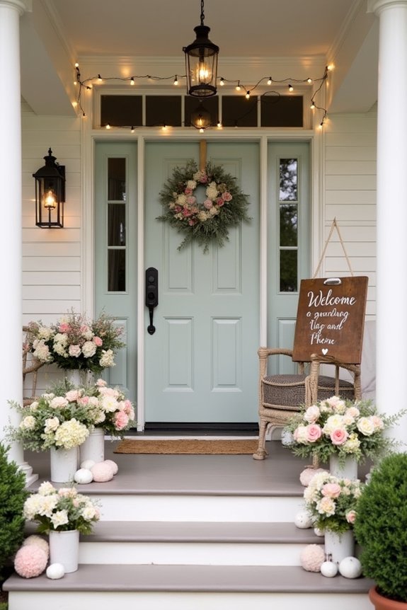 personalized welcome signs displayed