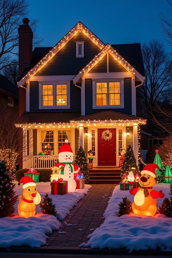 playful holiday lawn decorations