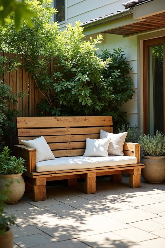 reclaimed pallets outdoor seating