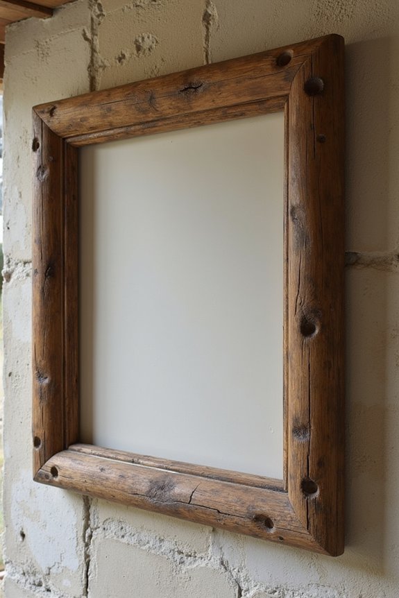reclaimed wood photo frame