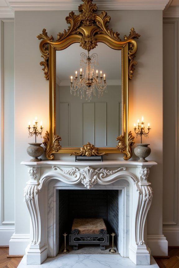 reflective mantle decor enhancement