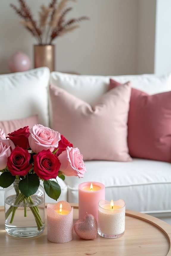 romantic coffee table arrangement