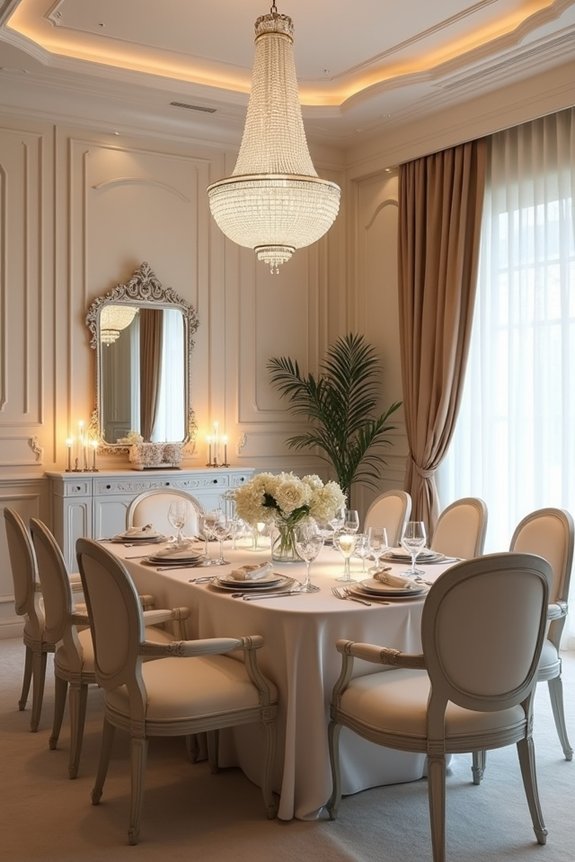 romantic color palette selection