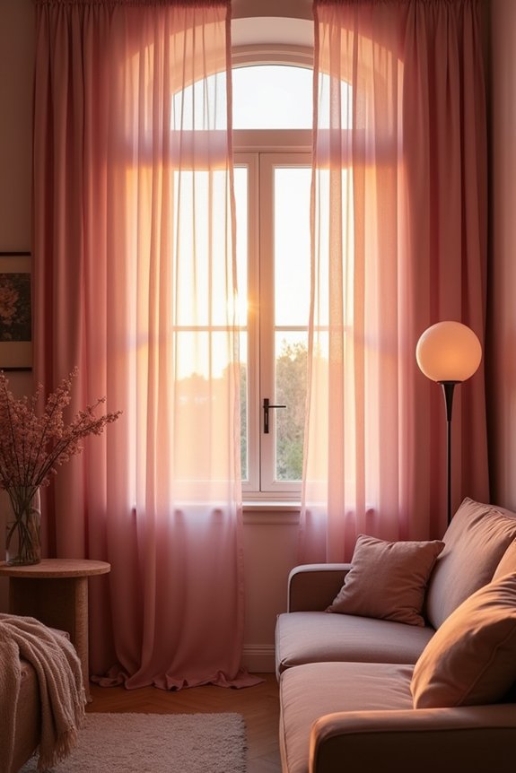romantic sheer curtain layers