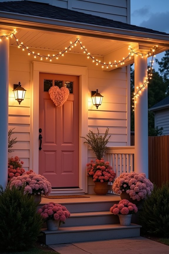 romantic string lighting decor