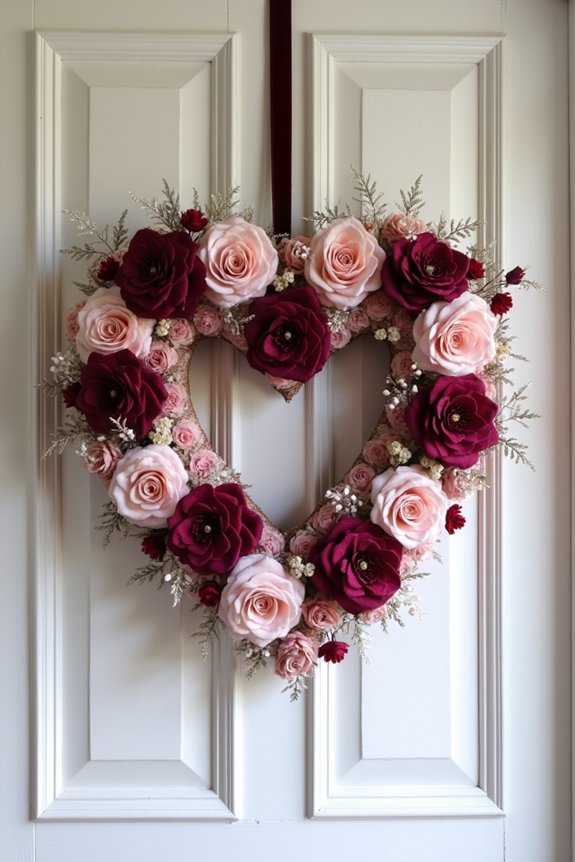 romantic wreaths for entryway