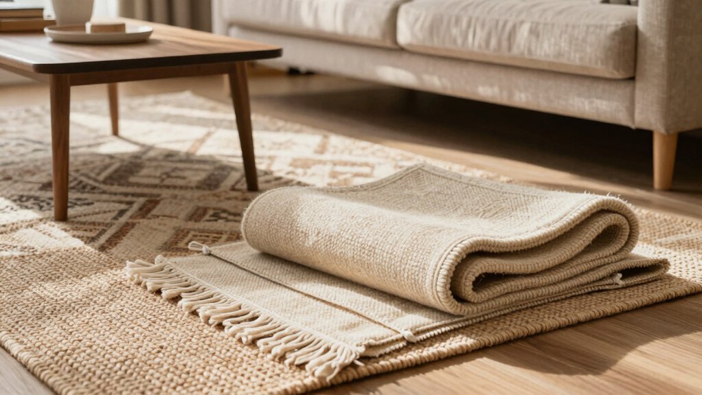 rug size material maintenance