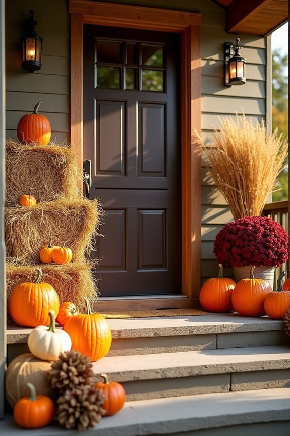rustic fall harvest vignette