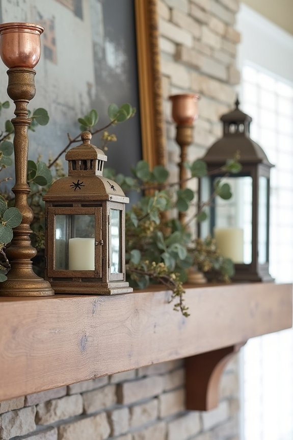 rustic mantel decor ideas