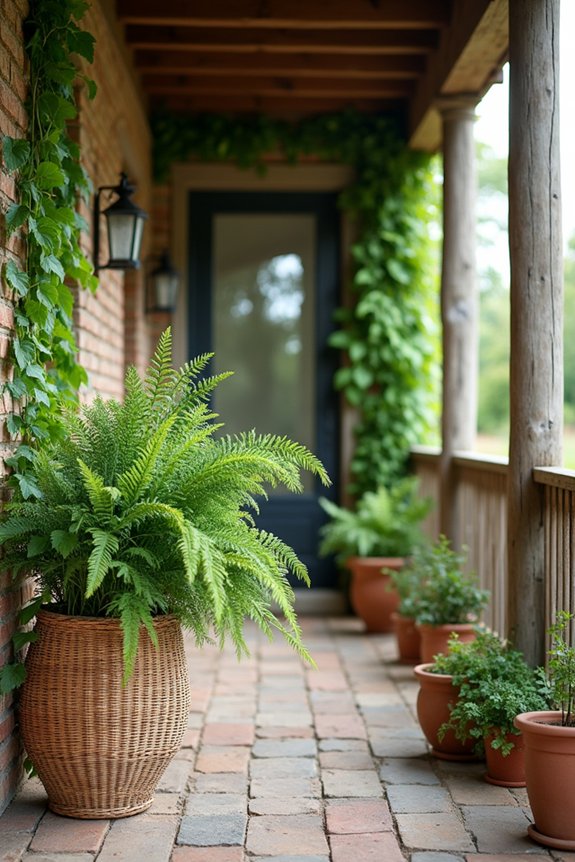 rustic porch natural decor
