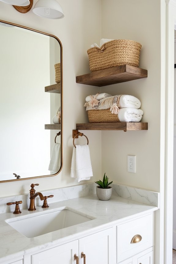 rustic storage solutions stylishly organized