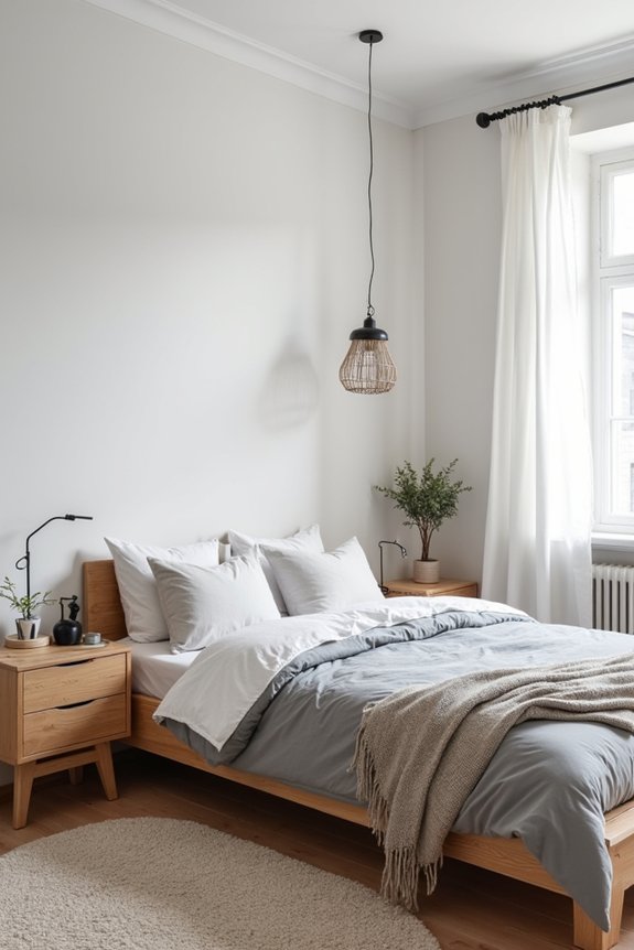 scandinavian inspired guest room design