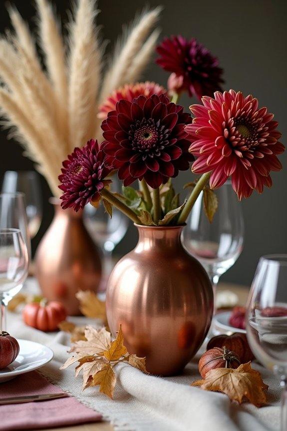 seasonal centerpiece with warmth