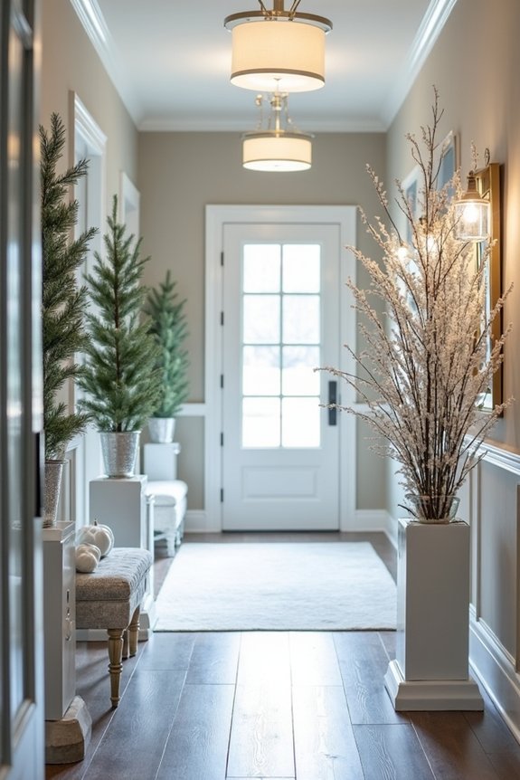 seasonal charm with greenery