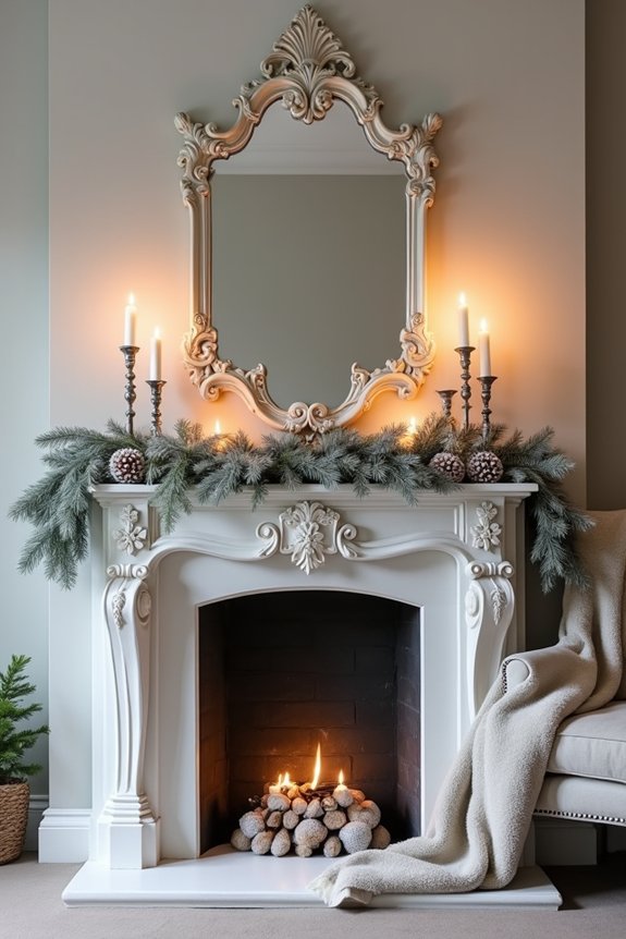 seasonal fireplace d cor ideas