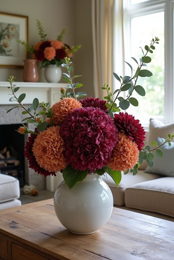 seasonal flowers enhance warmth