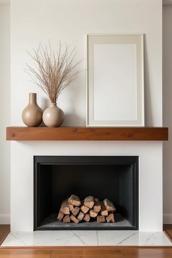 seasonal mantel aesthetic swaps