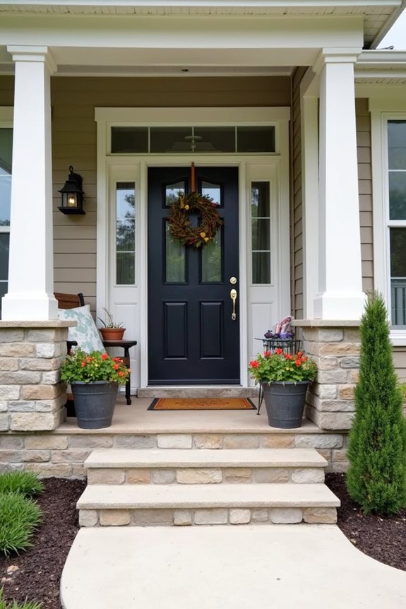 seasonal porch decoration swaps