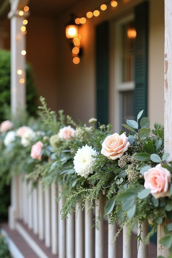 seasonal porch railing decorations