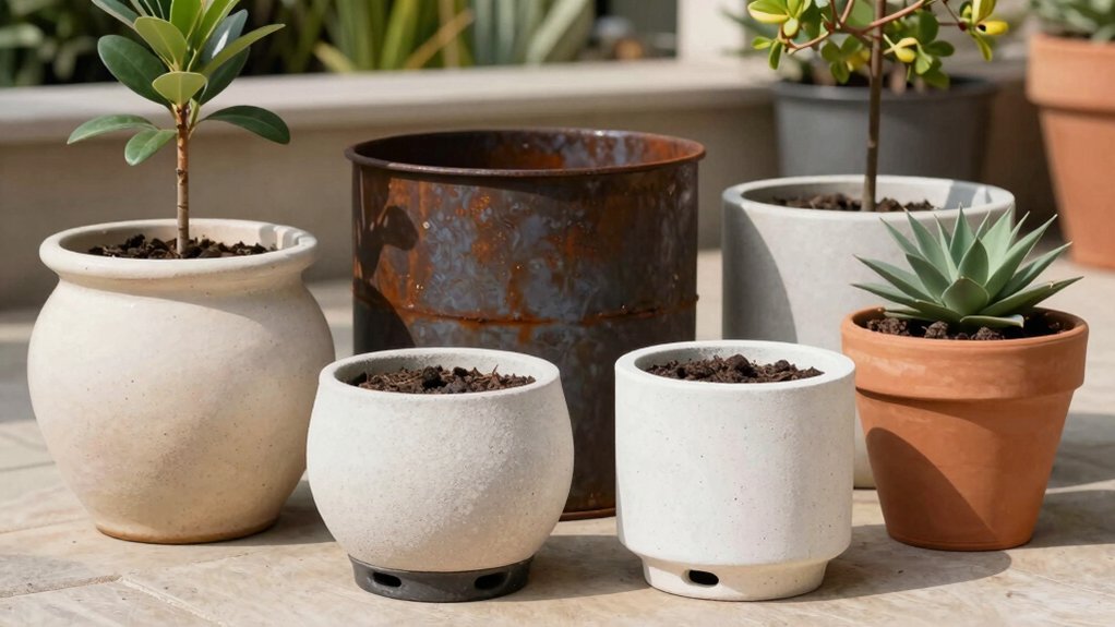 selecting durable outdoor planters