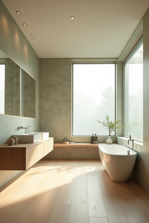 serene clutter free bathroom sanctuary