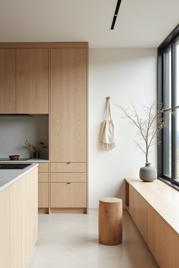 serene japandi kitchen decor