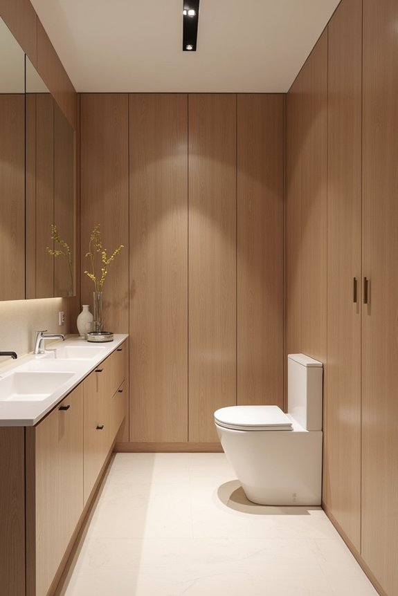 smart minimal bathroom storage