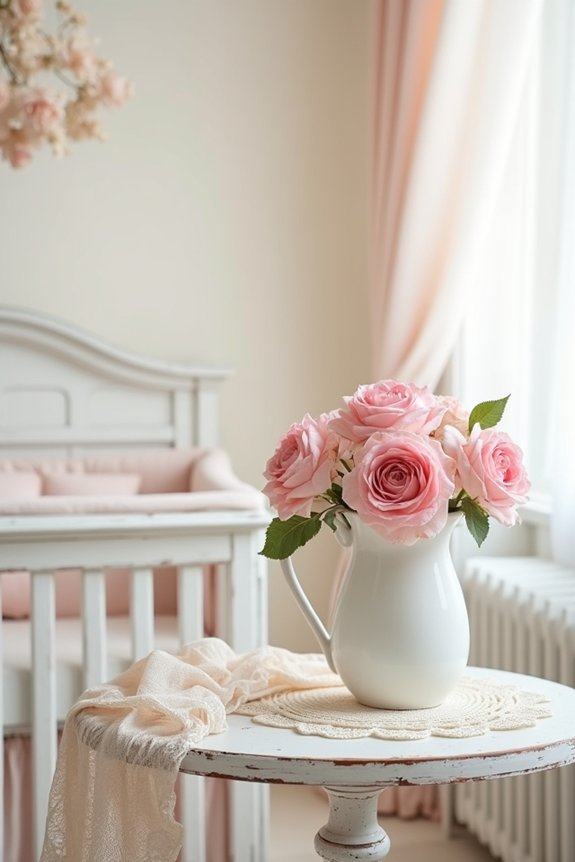 soft neutral tones romantic accents